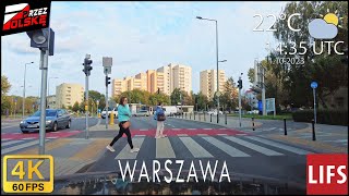 4k POLAND 🚗 #DRIVE 🍃 ~ WARSAW ~ Praga Północ 🦄 Saska Kępa ~ 60fps #PrzezPolskę