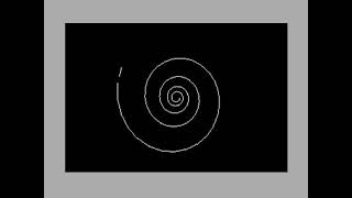 2D PLOT - SPIRAL in BASIC v2 for C64