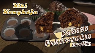 Kiki Konyhája - Kakaós muffin fehércsokival