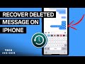 How To Recover A Deleted Text From Your iPhone