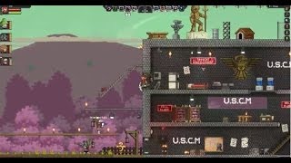 【starbound】マルチプレイ　VS巨大ロボットと罠部屋バトル