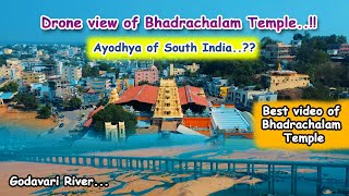 Bhadrachalam Temple | Discover South India's HIDDEN Ayodhya.! | Beautiful Drone Video | Ram Mandir🛕🔥