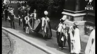 Parade of the ceremony of installation of the Knights of Justice (1928)