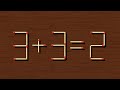 Turn the wrong equation 3+3=2 into correct, Matchstick puzzle