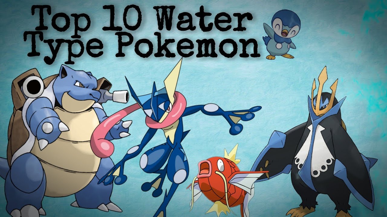 Top 10 Strongest Water Type Pokemon - YouTube