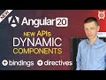 New in Angular 20: APIs for Dynamic Components (Bindings & Directives)
