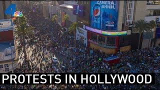 Protesters Hold Memorial in Hollywood During March to End to Police Brutality | NBCLA