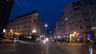 Berlin timelapse by night on e-scooter. Part 1: Invalidenstraße to Alexanderplatz