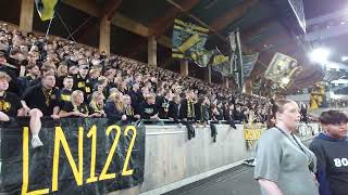 AIK-klacken i andra halvlek (Sirius - AIK 0-1)