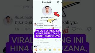 VIRAL !! ORANG INI HIN4 FAUZANA BEGINI ENDINGNYA#fauzanatanpafilter#fauzanadanmasiyunterbaru#shorts