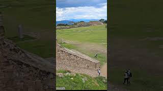 Massive Archaeological Site of Monte Albán in Oaxaca, Mexico - View from the North Platform