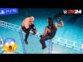 WWE 2K24 - The Undertaker vs. Kane - Steel Cage in a Water Match | PS5