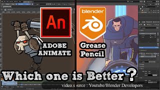 Grease Pencil vs Adobe Animate