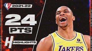 Russell Westbrook Double-Double 24 PTS 11 AST Full Highlights vs Celtics 🔥