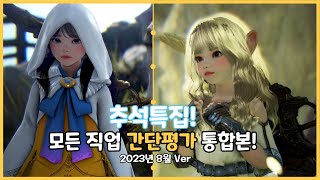 [검은사막] 전 직업 PVE '2023년 8월 기준' 평가영상, 통합본! (각성 커세어 추가내용!)