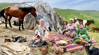 IRAN Nomadic Life Adventure: Cooking Lamb Leg Stew In The Iran Mountains!