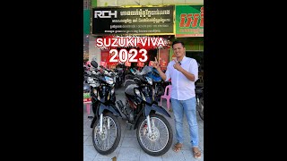 Viva 2023 ខ្មៅនឹងក្រហម ម៉ូតូកម្លាំងខ្លាំង ស្រួលបើកបរ​សំខាន់តម្លៃត្រឹមតែ..........