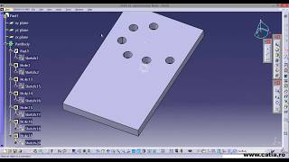 How to explode the Rectangular and Circular patterns in CATIA v5