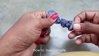 how to make simple dori/piping/nada/cord/patti from waste fabric | kapade ka nada kaise banaya? h2ms