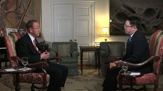 UN Secretary General Ban Ki moon talks about UNSC