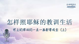 怎样照耶稣的教训生活 - 律法的一点一画都要成全（上）