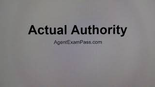 378 actual authority Free Real Estate License Exam Words Questions AgentExamPass.com