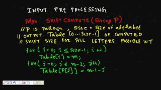 Programming Interview String matching Boyer Moore's and Horspool Algorithm