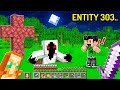 Kid Summons Entity 303 in His Minecraft World..