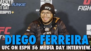 Diego Ferreira Excited to Finally Fight in Front of Fans, 'It Brings the Best of Me' | UFC St. Louis