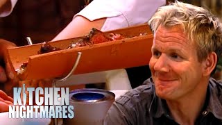 The Infamous Moment Where Gordon Is Served Filet Mignon In A Roof Tile| Kitchen Nightmares