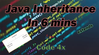 Java Inheritance in 6 mins