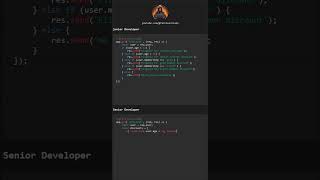 Junior Vs Senior Code - How To Write Better Code #javascript #nodejs