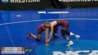 125lbs Patrick McKee (Minnesota) vs Diego Sotelo (Harvard)