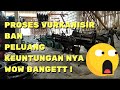 Proses Vulkanisir Ban Beserta Peluang Keuntungan Yang Wow Bangettt !!