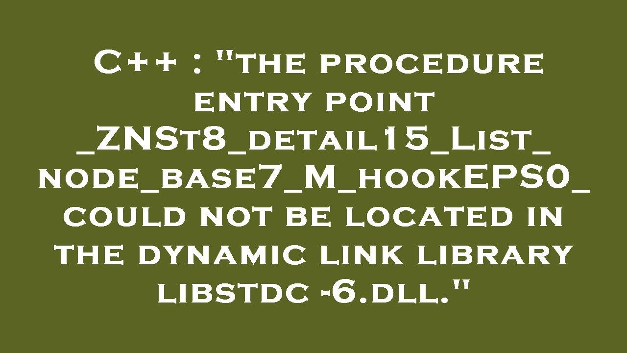 C The Procedure Entry Point Znst8 Detail15 List Node Base7 M