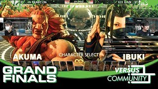 SFV - Xian (Ibuki) vs Brandon (Akuma) #VersusCommunity Week 2 Grand Finals