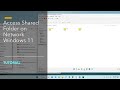 How to access shared folder on network windows 11