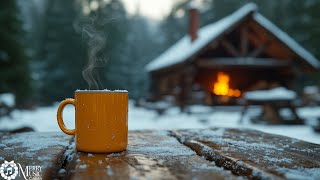 Happy January Cafe Ambience For Camping | Top Instrumental Piano Jazz To Relax | Merry Music Cabi...