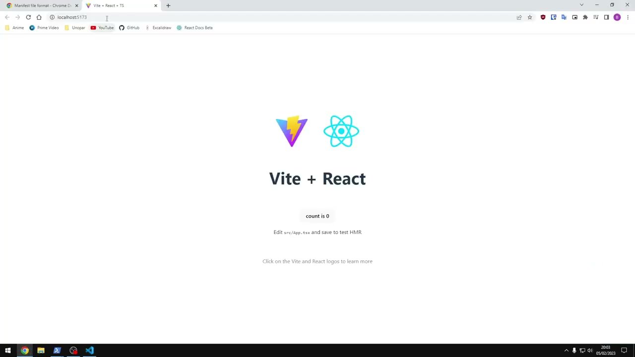 Basic Chrome Extension With React + Vite - YouTube