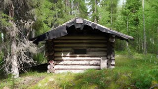 OFF GRID CABIN IN THE WOODS | REPAIRING ROOF AND INSTALLING NEW WOOD STOVE