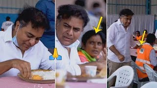 Minister KTR Lunch with Sanitary Workers | KTR Greatness | Daily Culture