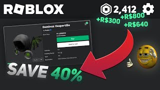 SAVE 40% ROBUX METHOD | ROBLOX DISCOUNT SCRIPT 2025 (WITH PROOF)