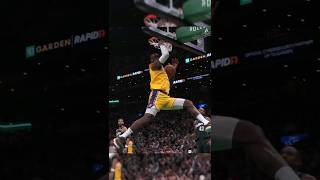 LeBron James Slam Dunk vs Celtics | NBA highlights | #Shorts