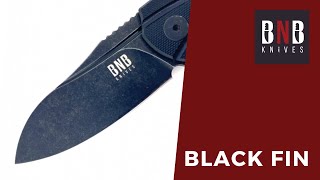 BnB Knives Black Fin Rugged Folding Pocket Knife