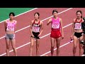 日本選手権女子5000m 入場と選手紹介のみ 山本有真 田中希実 加世田梨花 廣中璃梨佳　2023.6