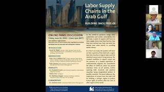 Building Back Free-er: Labor Supply Chains in the Arab Gulf