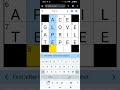 Speedsolving the NY Times Mini Crossword! (1 Aug 24) #crosswordpuzzle #puzzle