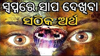 ସ୍ଵପ୍ନରେ ସାପ ଦେଖିବାର ସଠିକ ଅର୍ଥ | odia rasifala | sadhu bani | ajira anuchinta | snake dream