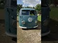 1957 vw panel van dove blue.