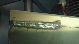 Stick welding SMAW 7018 overhead fillets